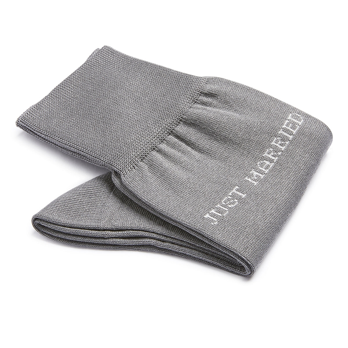 Cotton men's socks – Just Married | Mid Grey