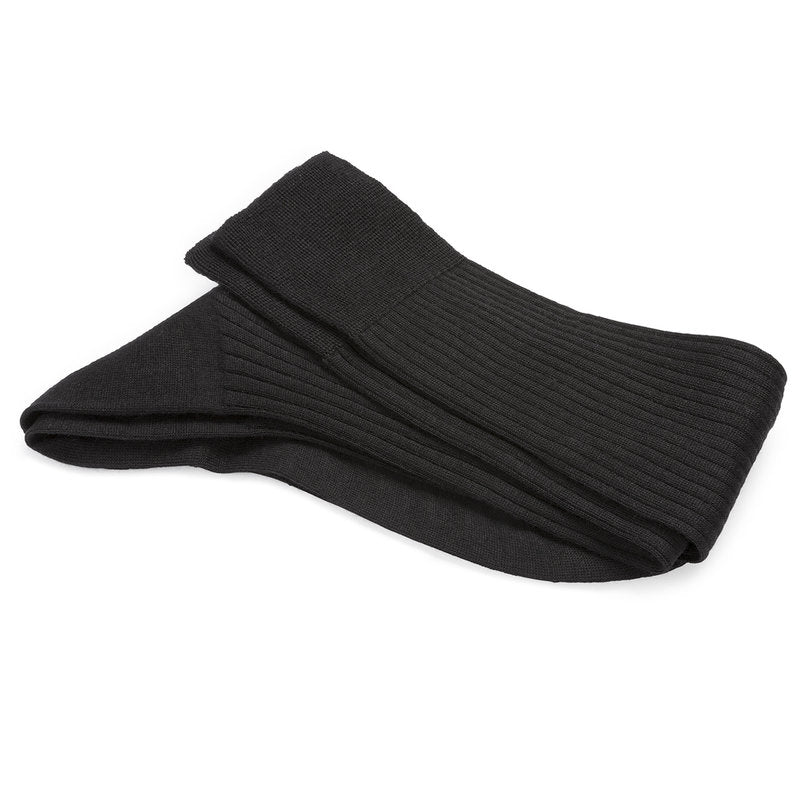 Merinowollen kousen | Zwart