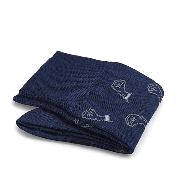Cotton men's socks – Intrecci | Royal blue