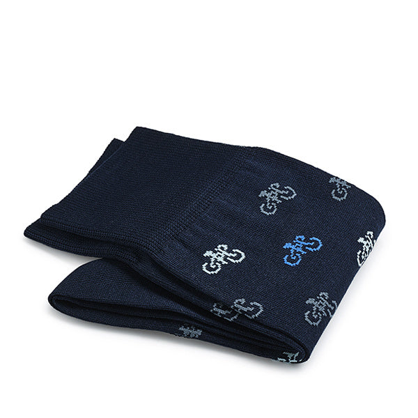 Katoenen herensokken – Intrecci | Donkerblauw