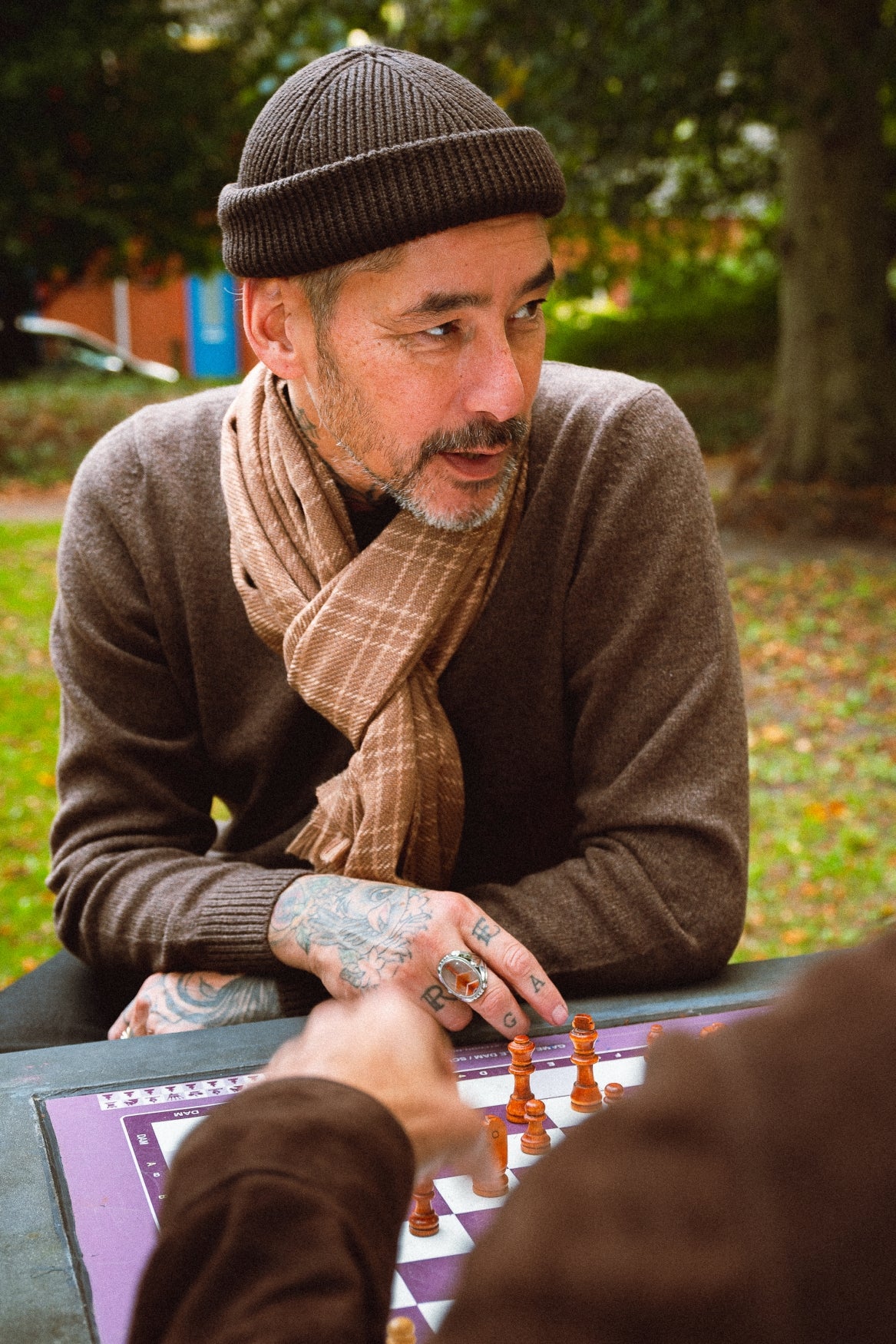 Bonnet en laine mérinos | Darkbrown