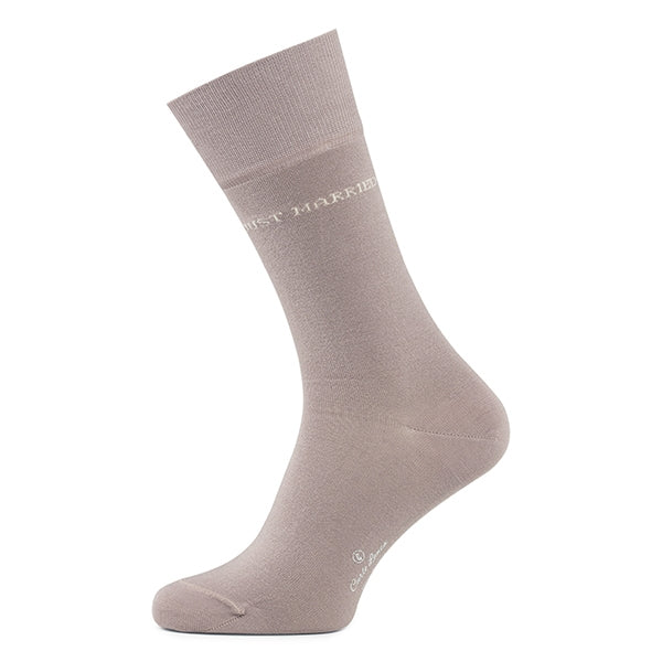 Baumwoll-Herrensocken Just Married | Mauve