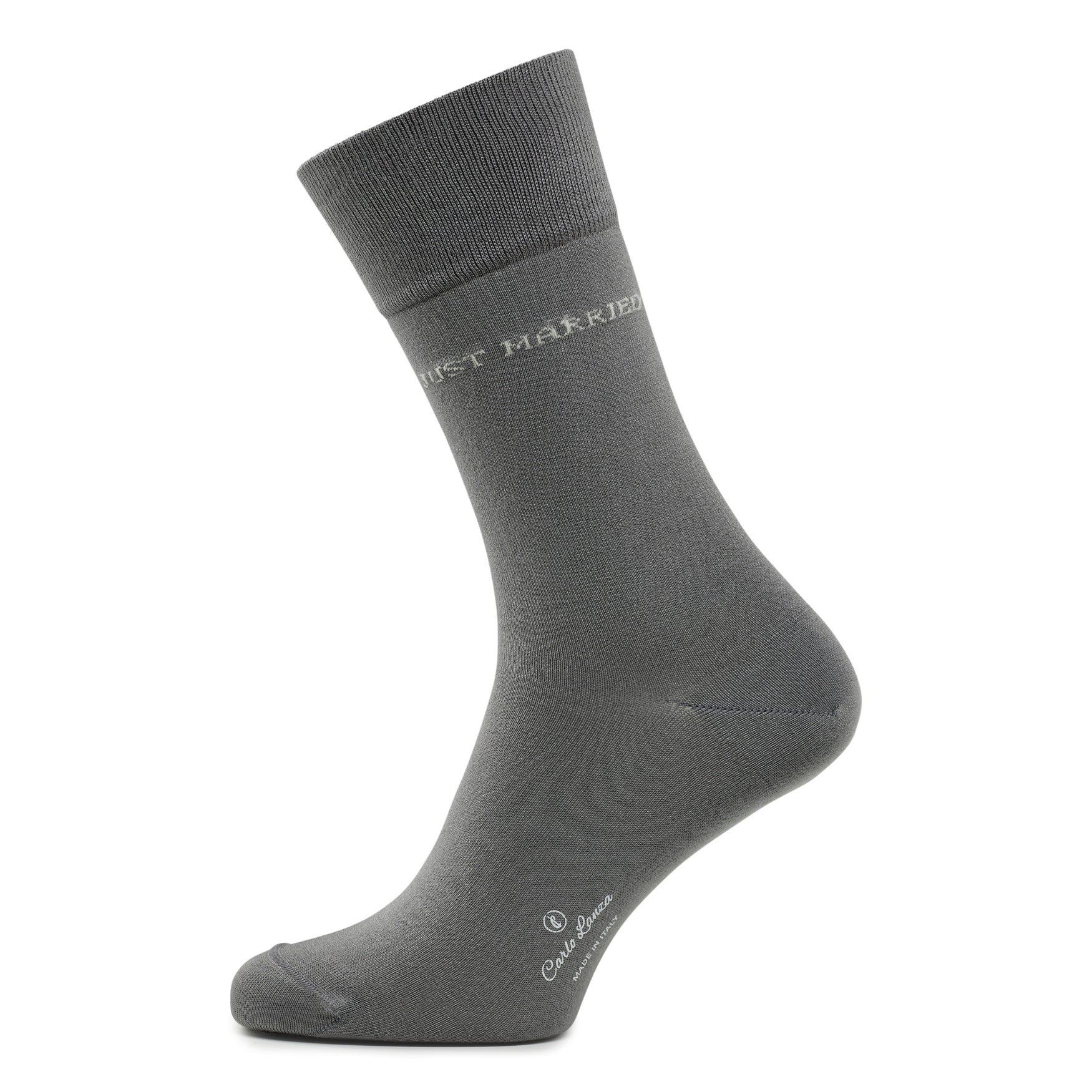 Baumwoll-Herrensocken Just Married | Mittelgrau