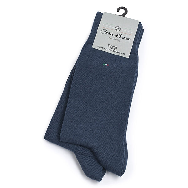 Chaussettes homme en coton, lot de 2 – Basic | Royal Blue
