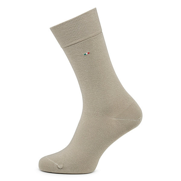 Chaussettes homme en coton, lot de 2 – Basic | Beige