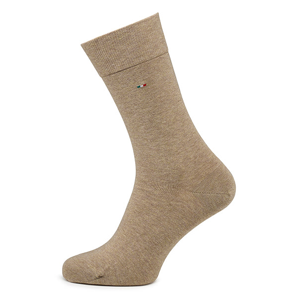 Katoenen herensokken 2-pack Basic | Camel Melange