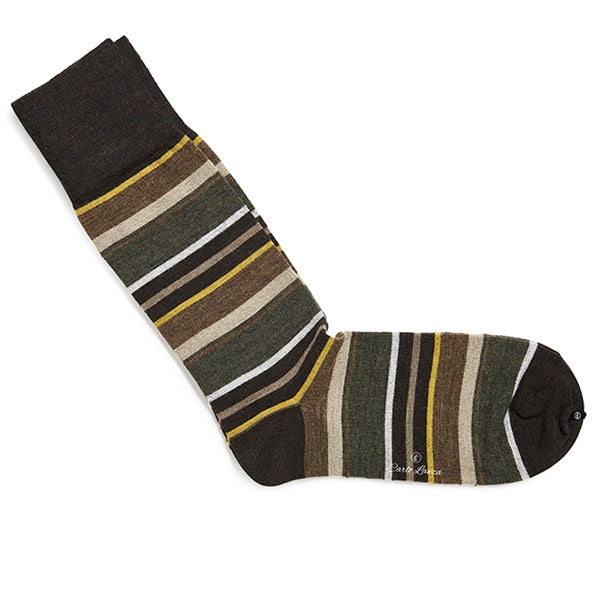 Herrensocken aus Merinowolle – Intrecci | Braun