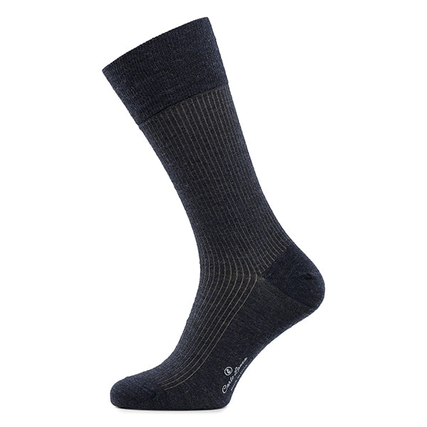 Merinowollen herensokken – Shadow | Denim