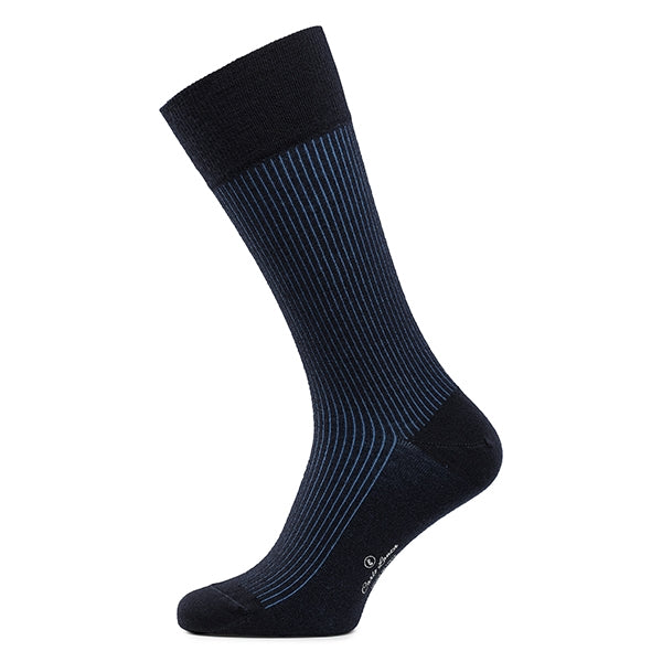 Chaussettes homme en laine mérinos – Shadow | Dark Blue