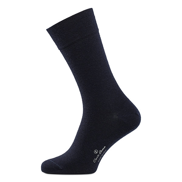 Herrensocken aus Merinowolle – Azzurro | Dunkelblau