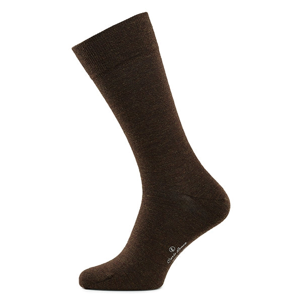 Herrensocken aus Merinowolle – Terra | Braun