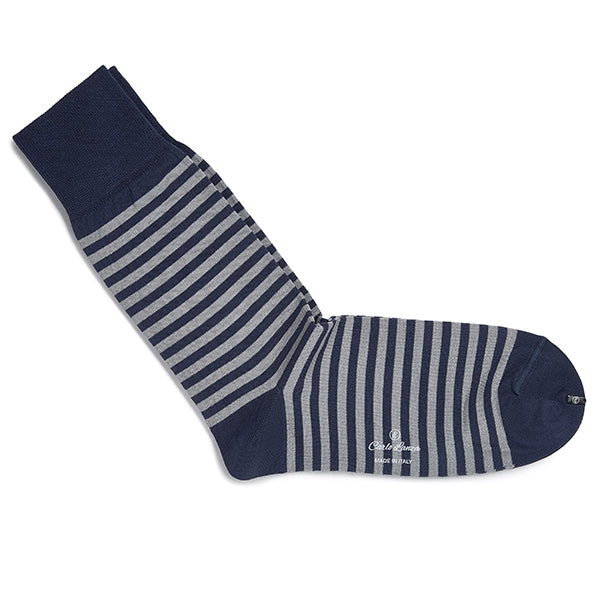 Katoenen herensokken – Strisce d’Arte | Royal Blue