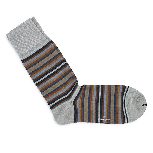 Katoenen herensokken – Strisce d’Arte | Grey
