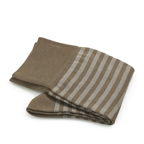 Herrensocken aus Baumwolle – Strisce d'Arte | Kamel