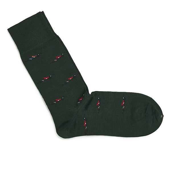 Herrensocken aus Baumwolle – Intrecci | Dunkelgrün