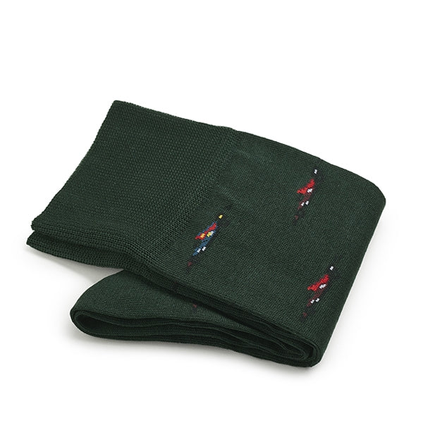 Herrensocken aus Baumwolle – Intrecci | Dunkelgrün