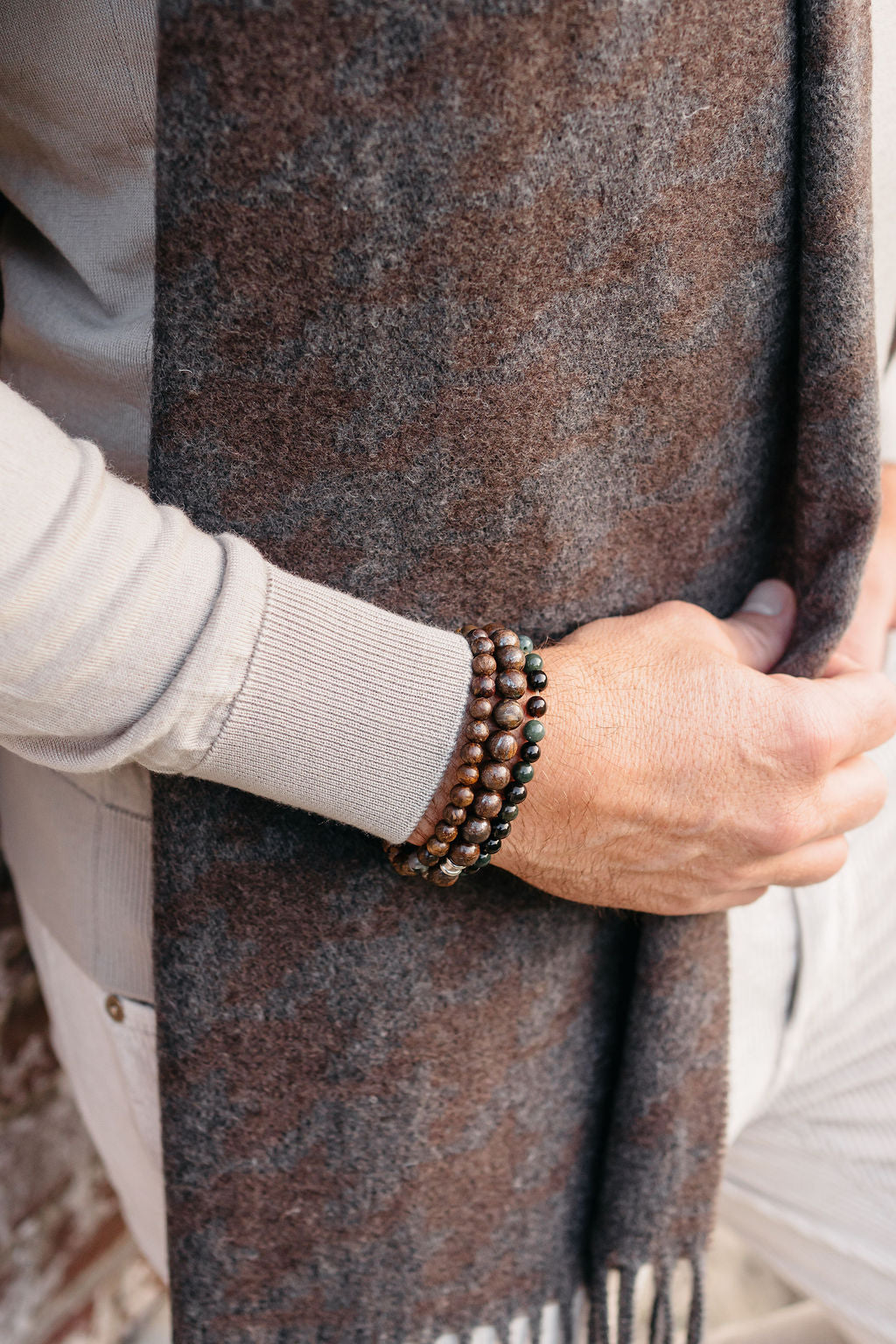 Sjaal Conte | Darkbrown