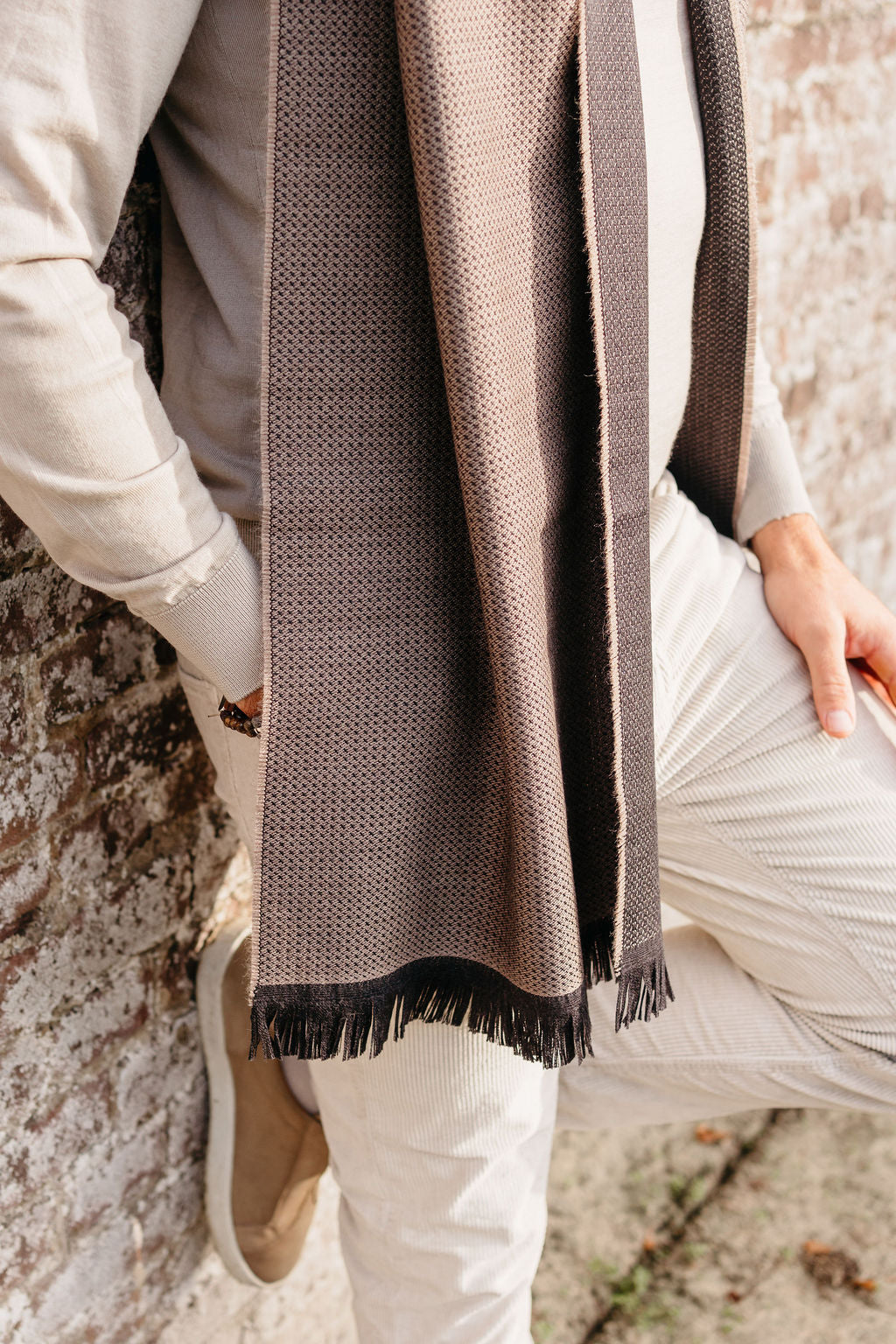 Sjaal Damasco | Kaki