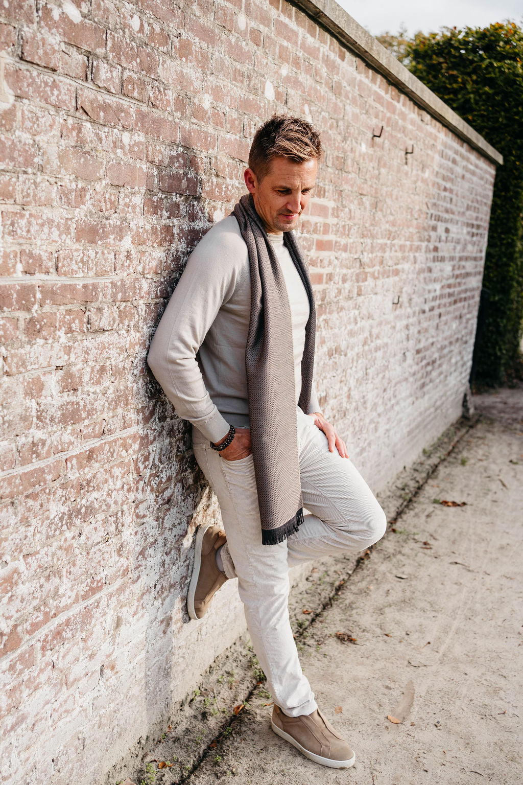 Sjaal Damasco | Kaki