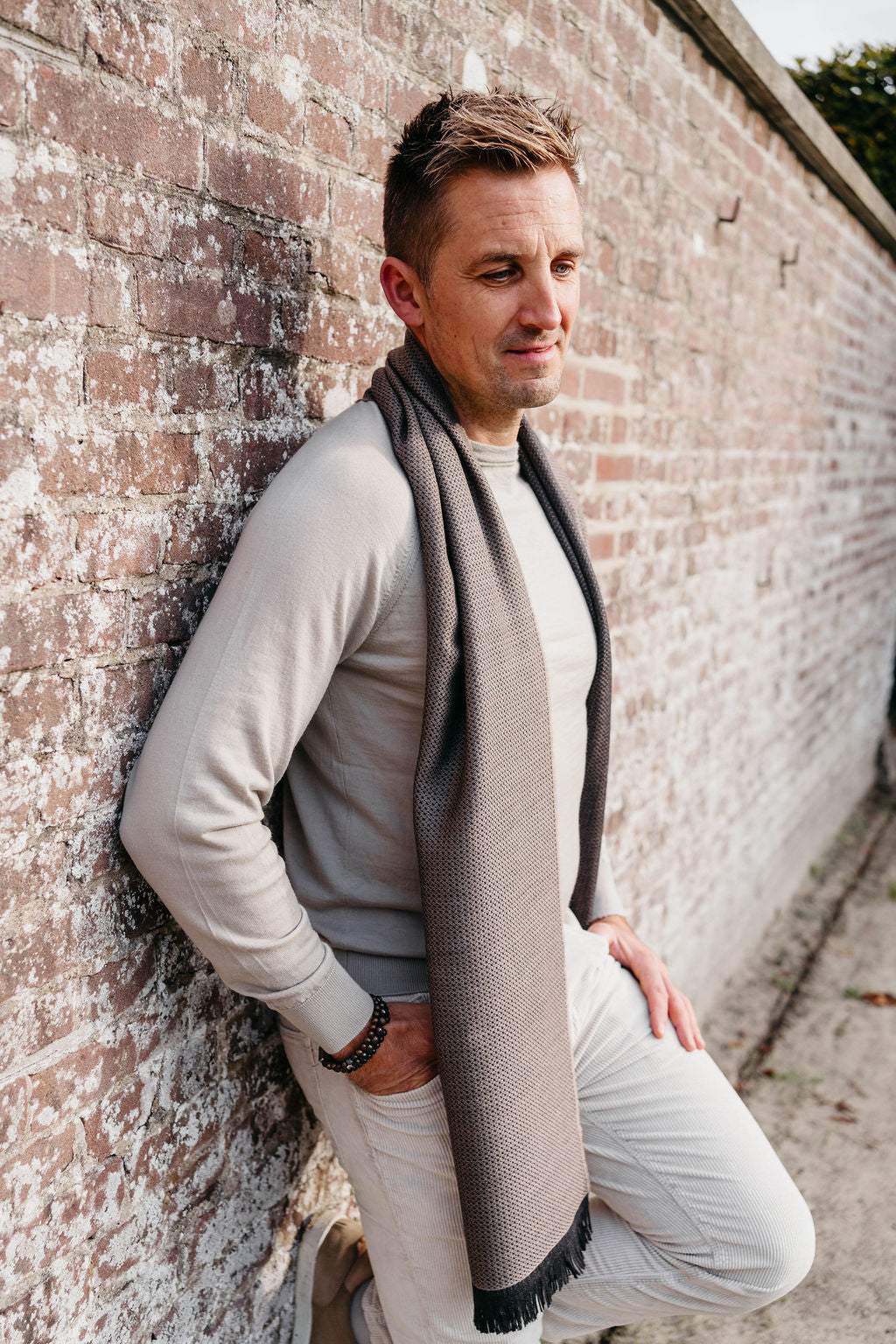 Sjaal Damasco | Kaki