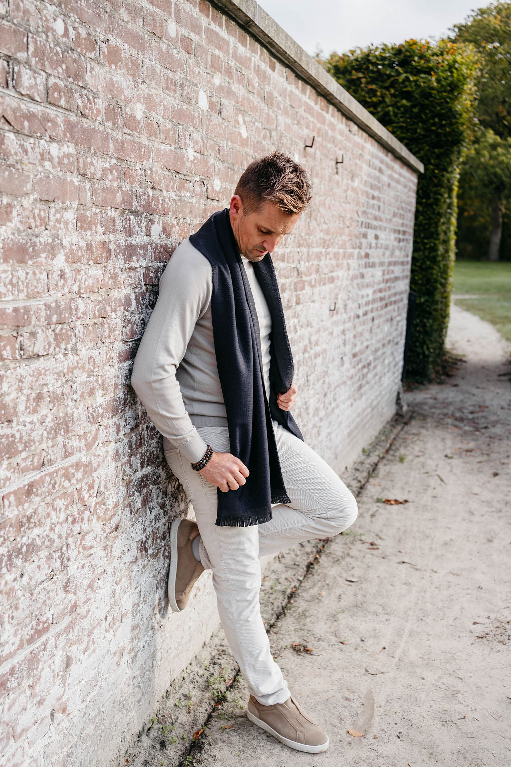 Sjaal Damasco | Navy