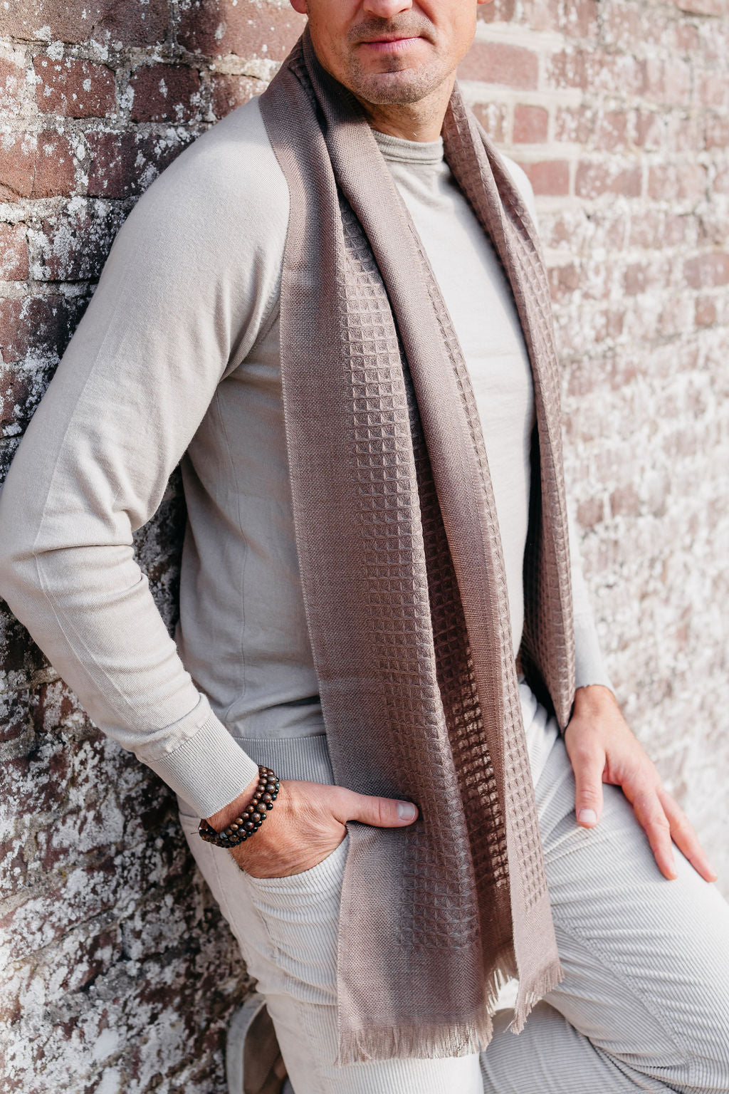 Sjaal Giuseppe | Kaki