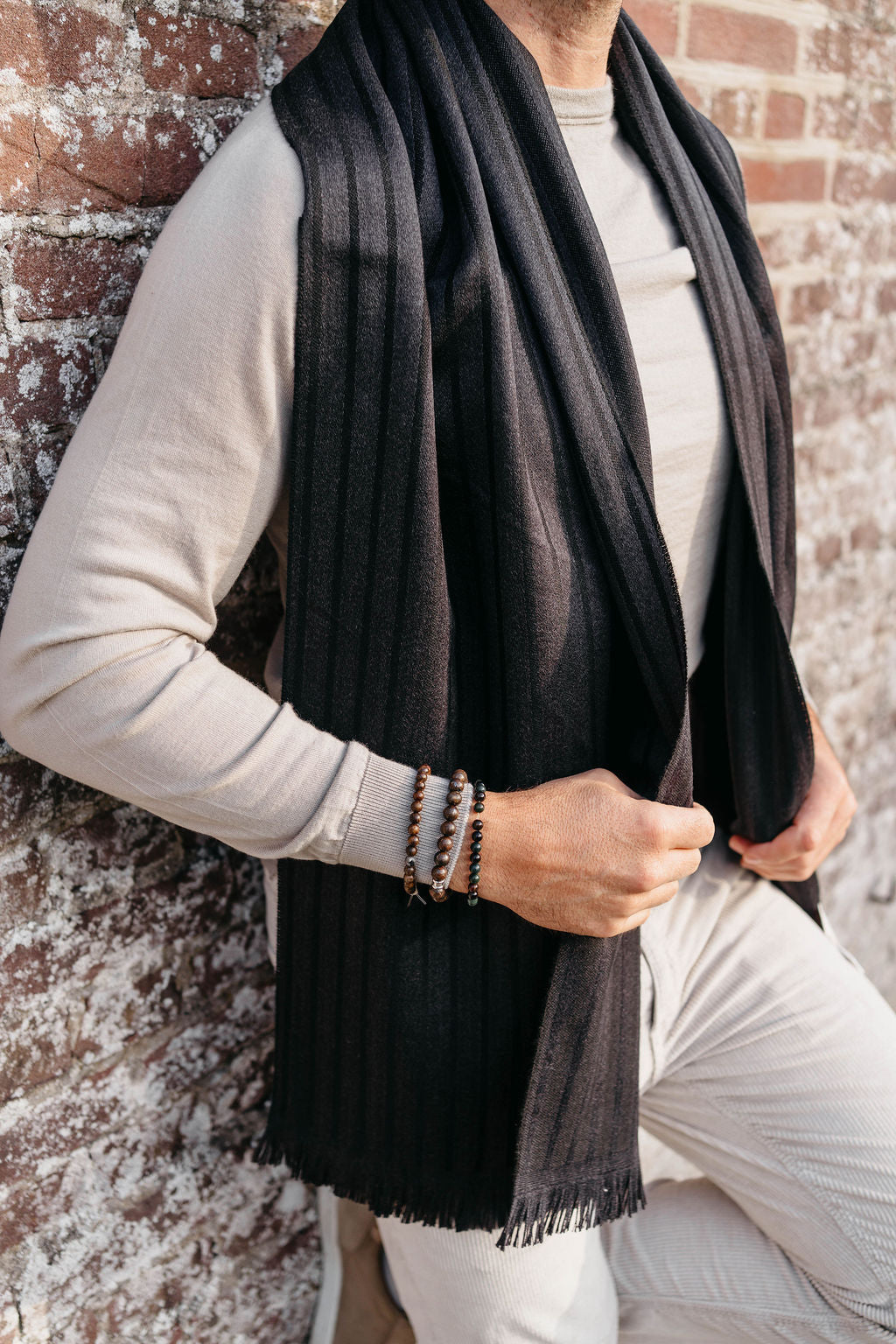 Sjaal Pinzolo | Black