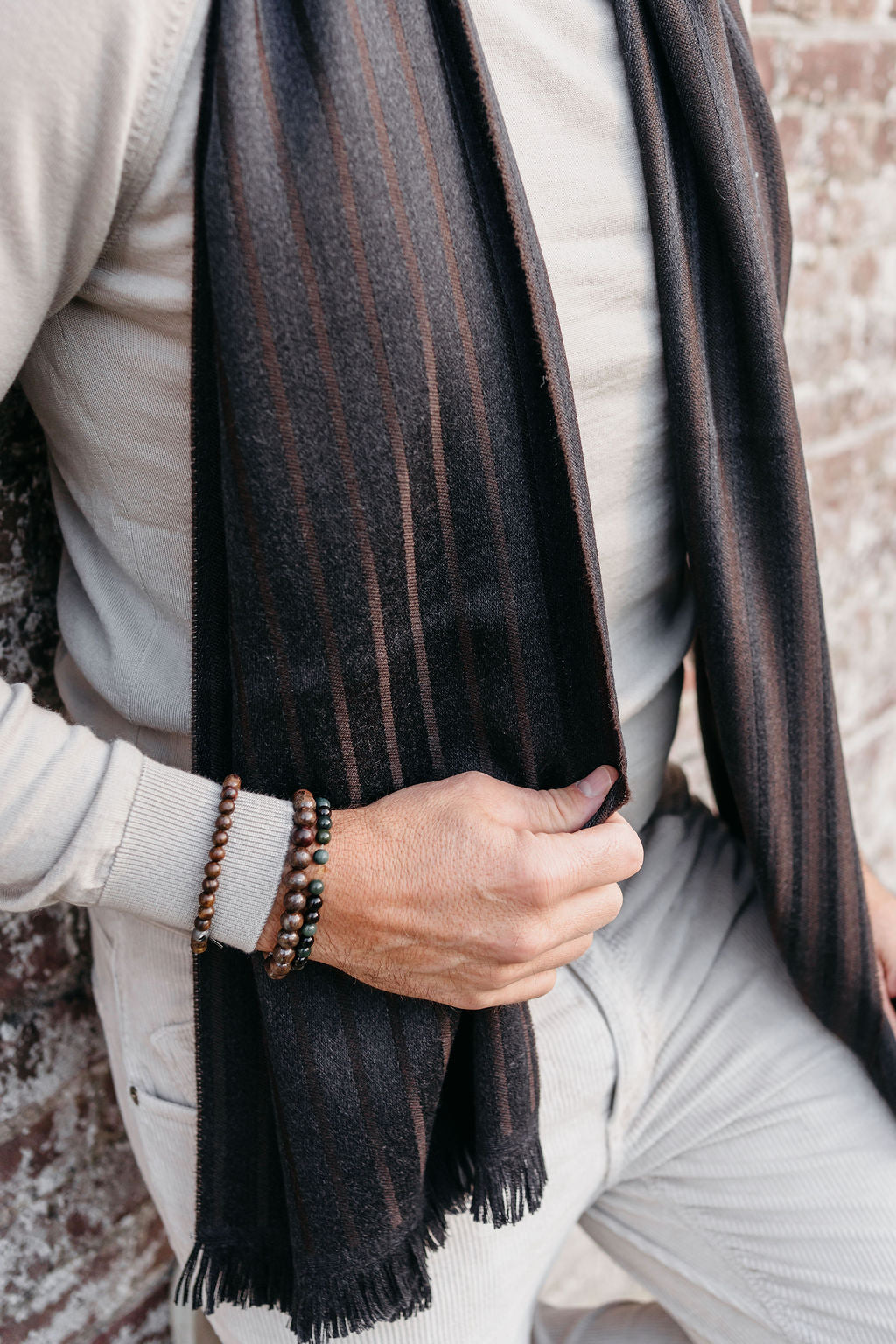 Sjaal Pinzolo | Darkbrown