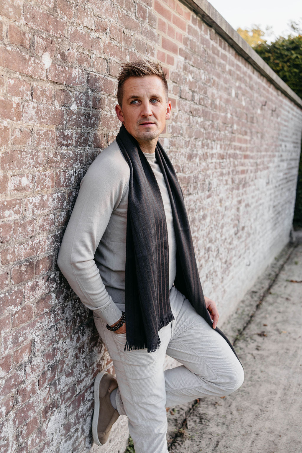 Sjaal Pinzolo | Darkbrown