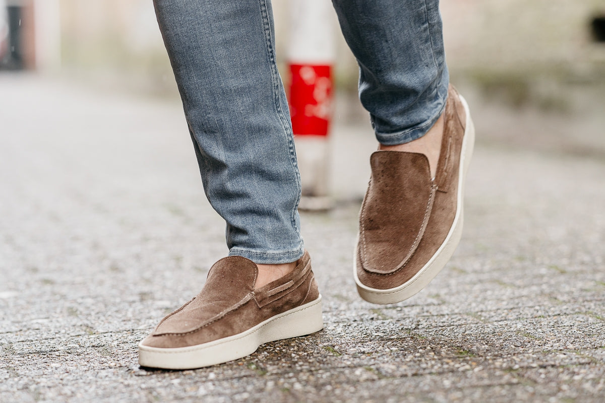 Katoenen herensokken – Invisible | Taupe