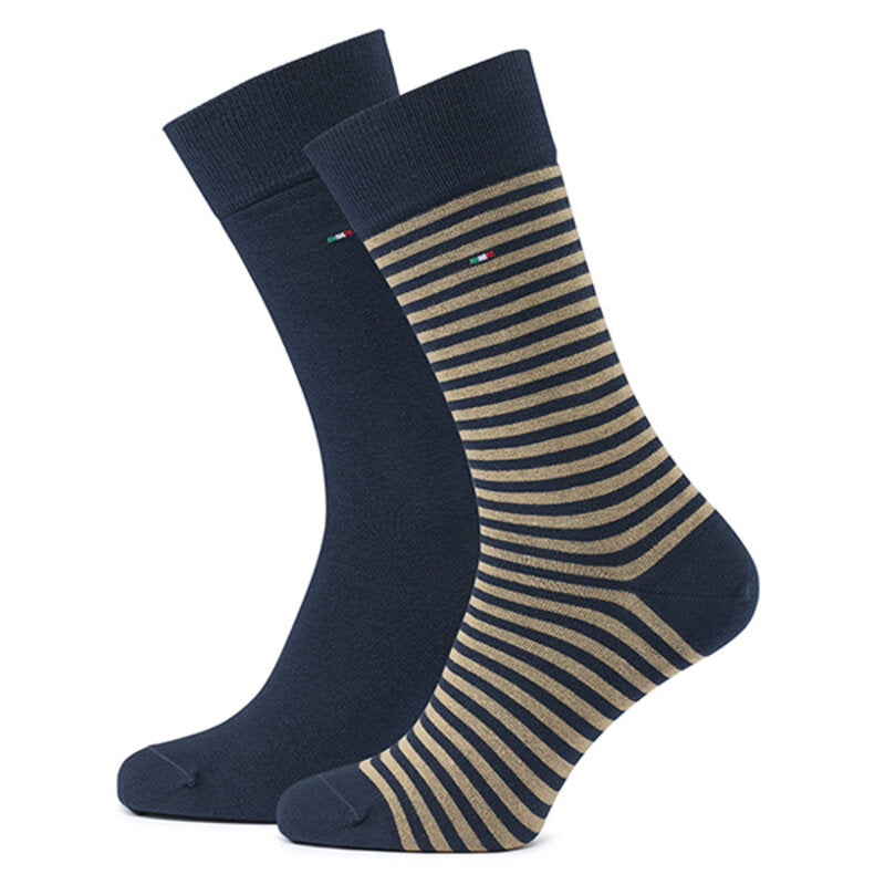 Chaussettes homme en coton, lot de 2 – Basic | Navy
