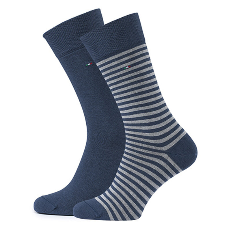 Baumwoll-Herrensocken – Basic | Königsblau