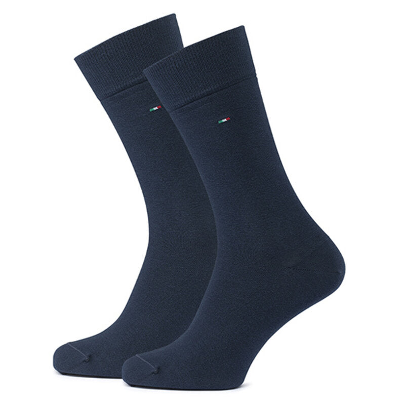 Chaussettes homme en coton, lot de 2 – Basic | Dark Blue