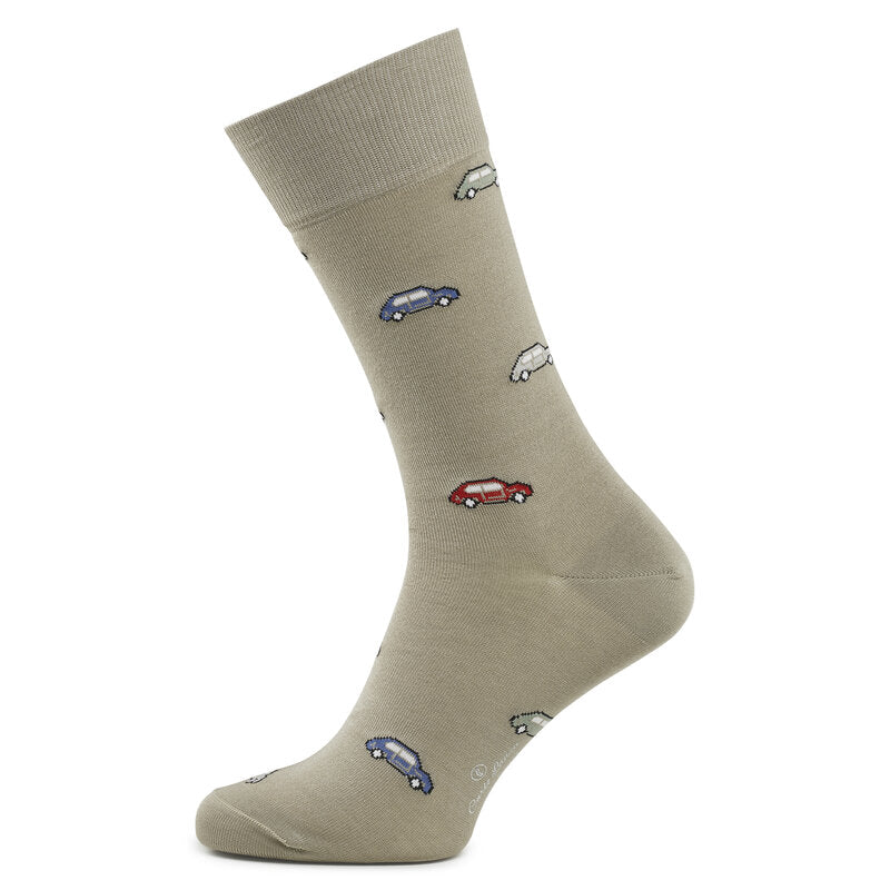 Baumwollsocken für Herren Intrecci | Taupe