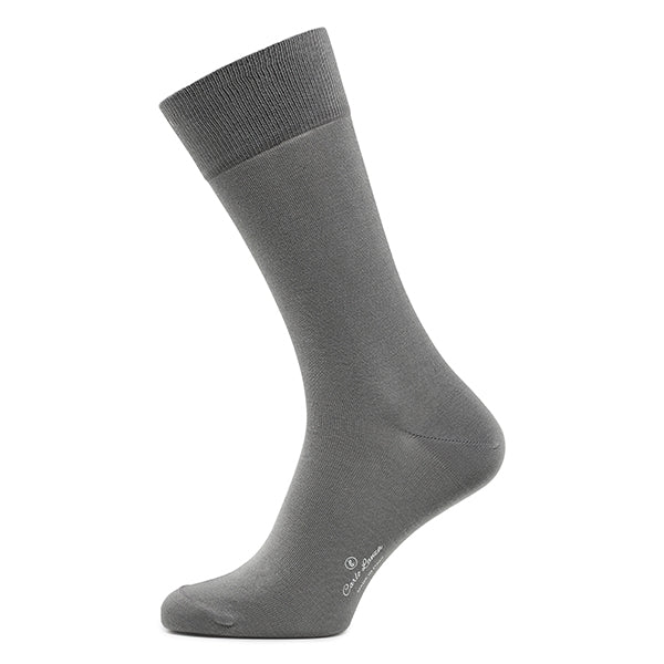 Katoenen herensokken Classico | Mid grijs
