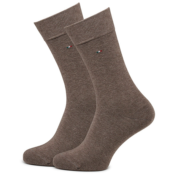 Katoenen herensokken 2-pack Basic | Brown Melange