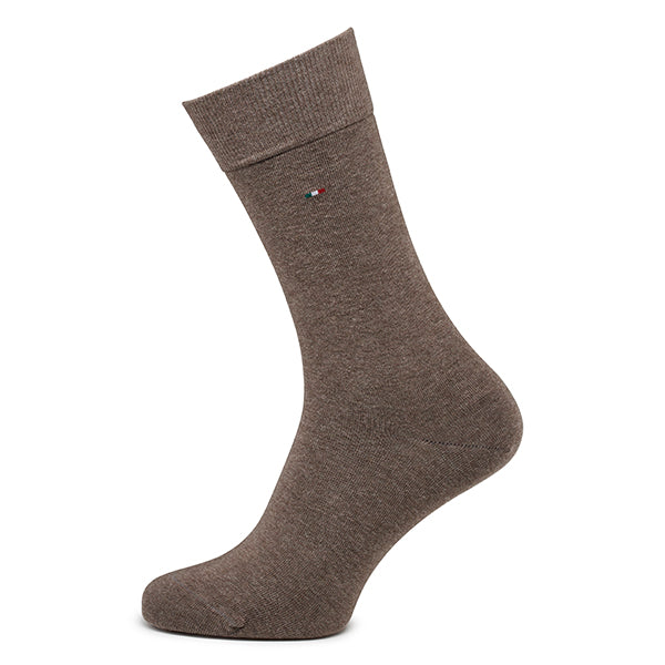 Katoenen herensokken 2-pack Basic | Brown Melange