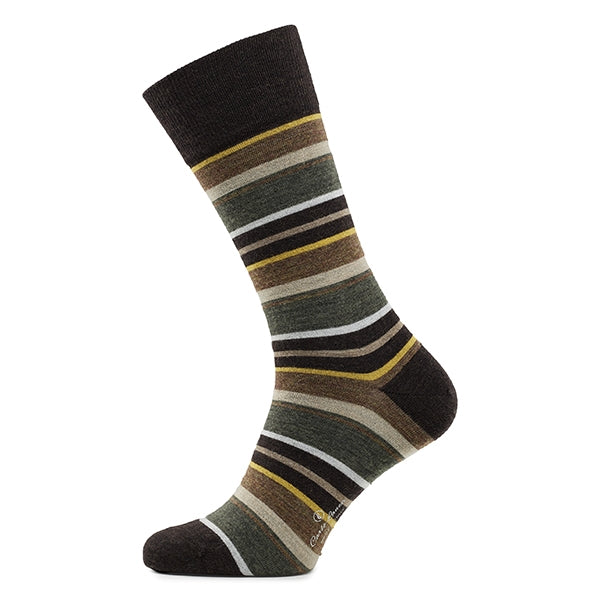 Intrecci Wollsocken für Herren | Braun
