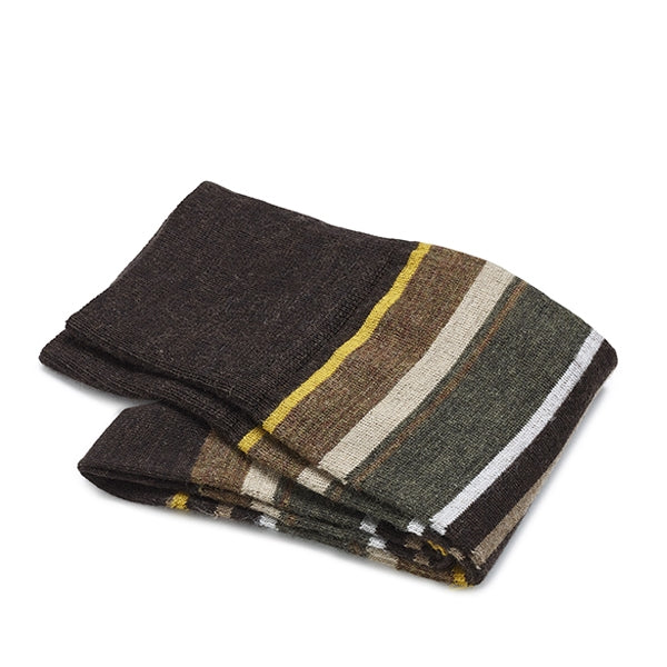 Intrecci Wollsocken für Herren | Braun