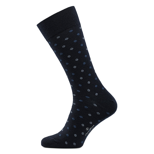 Merinowollen herensokken – Intrecci | Donkerblauw