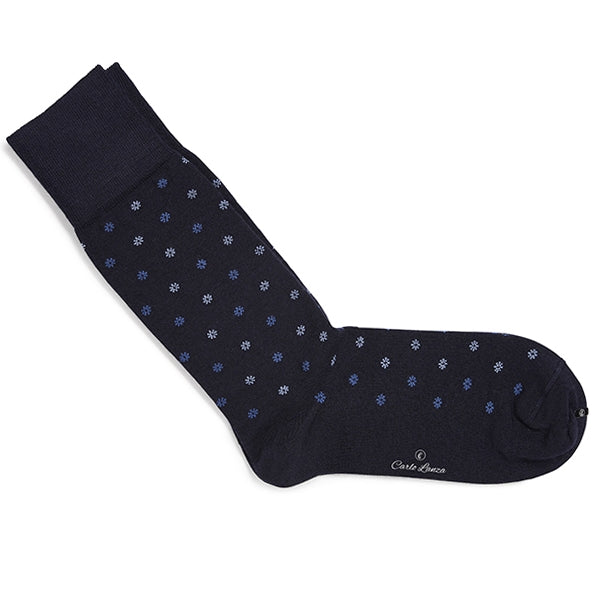 Merinowollen herensokken – Intrecci | Donkerblauw