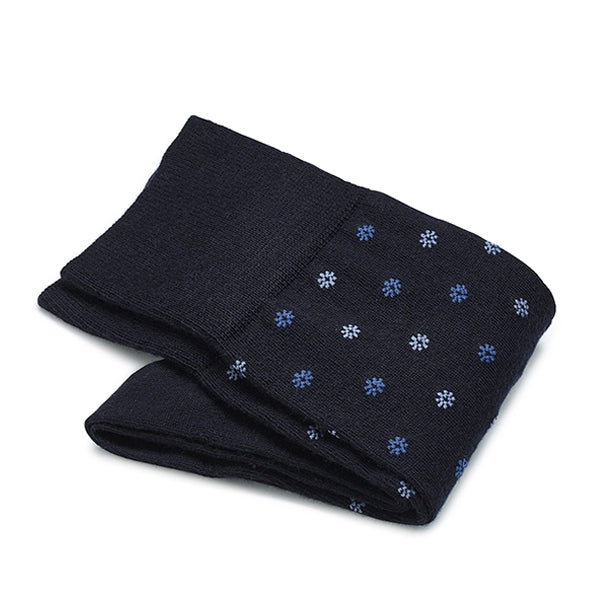 Merinowollen herensokken – Intrecci | Donkerblauw