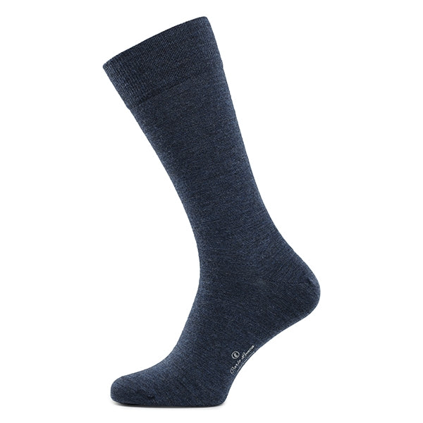 Merinowollen herensokken – Azzurro | Blauw
