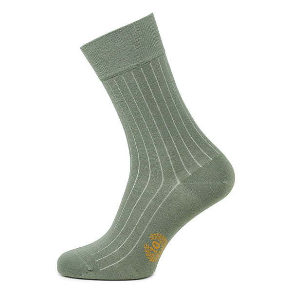 Cachemire homme en coton – Luxury line | Green/grey