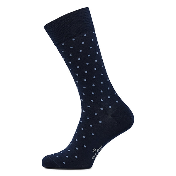 Katoenen herensokken – Intrecci | Donkerblauw