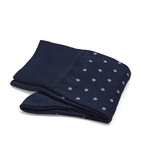 Katoenen herensokken – Intrecci | Donkerblauw