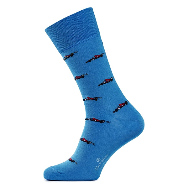 Baumwollsocken für Herren Intrecci | Azurblau