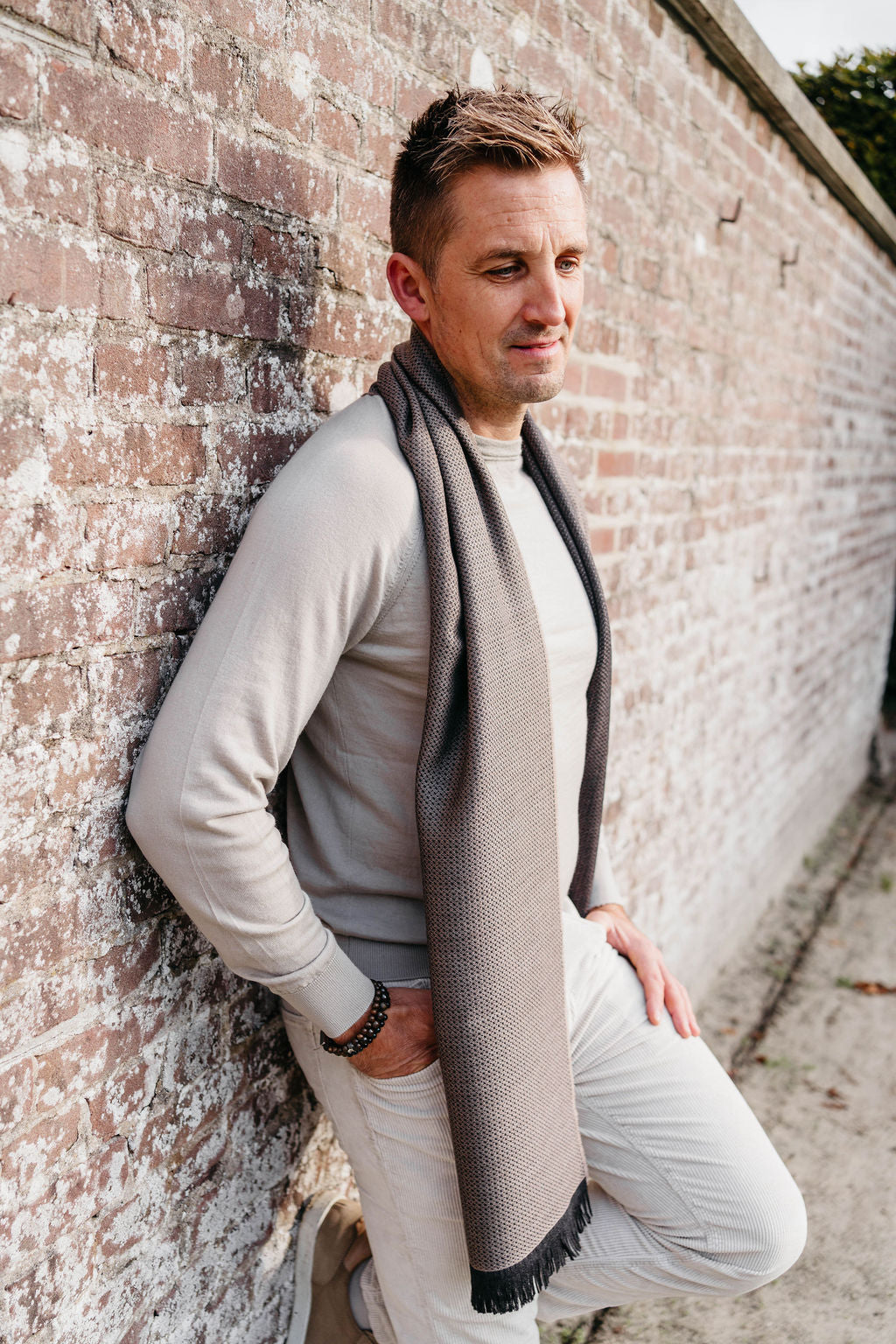 Sjaal Damasco | Kaki