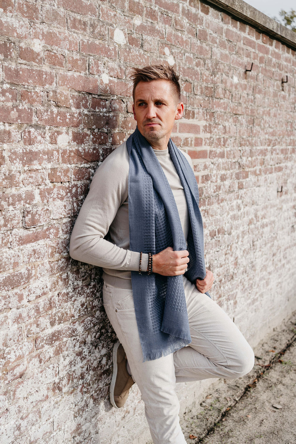 Sjaal Giuseppe | Lightblue