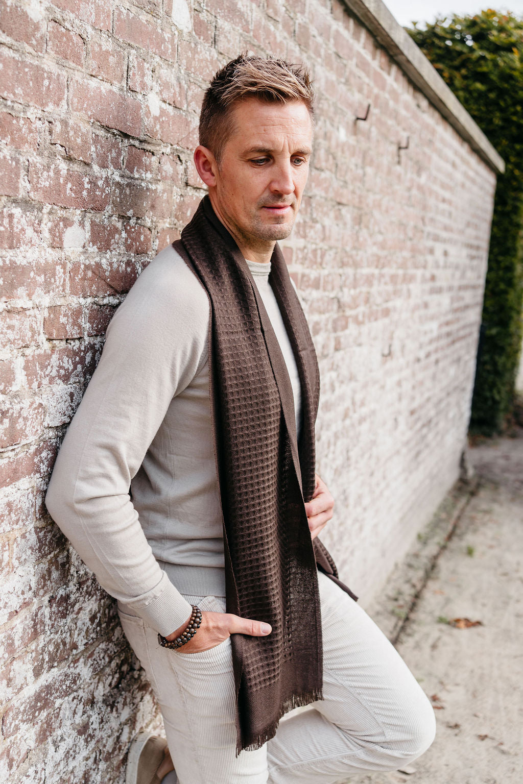 Sjaal Giuseppe | Darkbrown